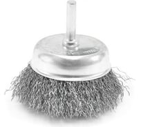 Щетка-крацовка чашка со шпилькой 75 мм, стальная витая проволока Pobedit 2123175