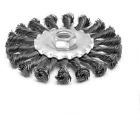 Щетка-крацовка плоская 115 мм, M14, стальная скрученная проволока Pobedit 2126311