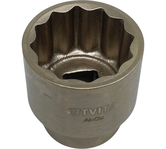 Головка торцевая искробезопасная 19 мм, 1/2"DR, AlCu TVITA TT1104-19A 1