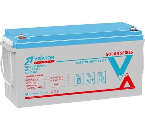 Аккумуляторная батарея VPBC 12-100 12В, 100Ач Vektor Energy 51620