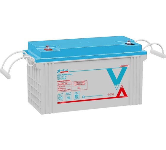 Аккумуляторная батарея GPL 12-120 12В, 120Ач Vektor Energy 23850 1
