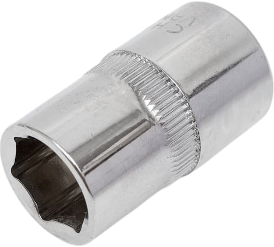 Головка торцевая 6-гранная с насечкой FLANK 14 мм, 1/2" DR, CrV Pobedit 2843514
