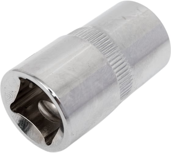 Головка торцевая 6-гранная с насечкой FLANK 14 мм, 1/2" DR, CrV Pobedit 2843514