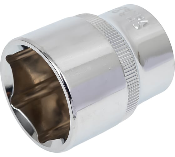 Головка торцевая 6-гранная с насечкой FLANK 27 мм, 1/2" DR, CrV Pobedit 2843527