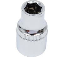 Головка торцевая 6-гранная с насечкой FLANK 10 мм, 1/2" DR, CrV Pobedit 2843510