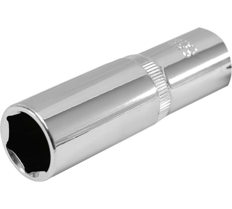 Головка торцевая 6-гранная удлиненная с насечкой FLANK 17 мм, 1/2" DR, CrV Pobedit 2844517