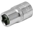 Головка торцевая 6-гранная с насечкой FLANK 13 мм, 1/2" DR, CrV Pobedit 2843513 4