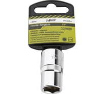 Головка торцевая 6-гранная с насечкой FLANK 22 мм, 1/2" DR, CrV Pobedit 2843522