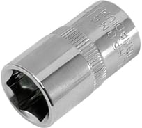 Головка торцевая 6-гранная с насечкой FLANK 15 мм, 1/2" DR, CrV Pobedit 2843515
