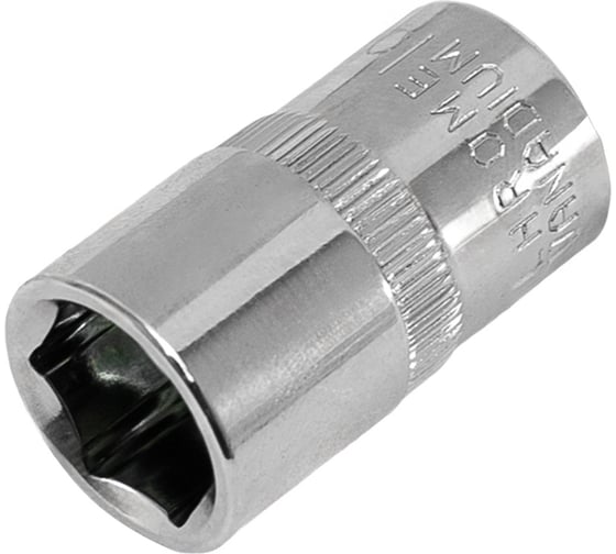 Головка торцевая 6-гранная с насечкой FLANK 15 мм, 1/2" DR, CrV Pobedit 2843515
