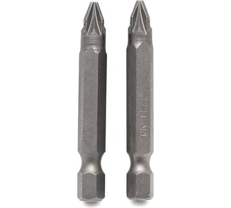 Биты (2 шт, PZ2, 50 мм, CRV) VIRA 554114