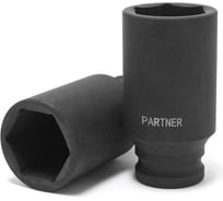 Головка ударная глубокая 6-гранная 44 мм, 3/4"DR Partner PA-46510044(13087)