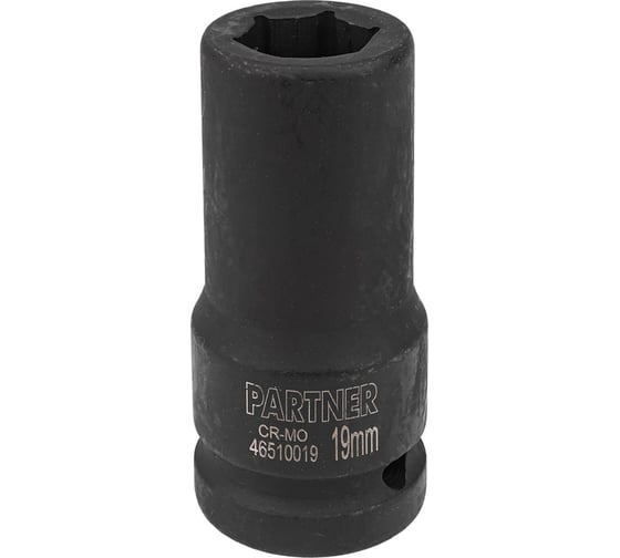 Головка ударная глубокая 6-гранная 19 мм, 3/4"DR Partner PA-46510019(13016)