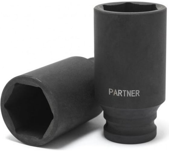 Головка ударная глубокая 6-гранная 24 мм, 1/2"DR Partner PA-4458524(13074)
