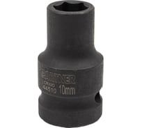 Головка ударная 6-гранная 10 мм, 1/2"DR Partner PA-44510(13035)