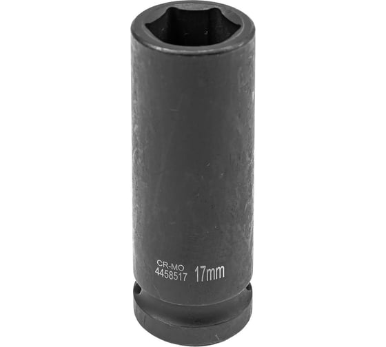 Головка ударная глубокая 6-гранная 17 мм, 1/2"DR Partner PA-4458517(13067)