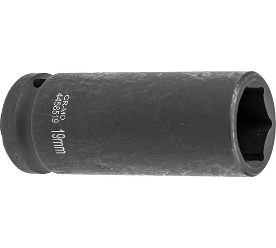 Головка ударная глубокая 6-гранная 19 мм, 1/2"DR Partner PA-4458519(13069)
