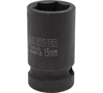 Головка ударная 6-гранная 15 мм, 1/2"DR Partner PA-44515(13040)