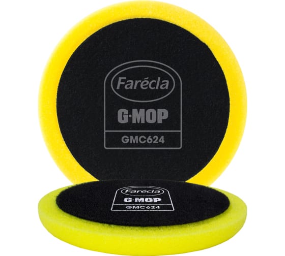 Круг полировальный Farecla G Mop 6 Flexible Yellow Compounding Foam средней жесткости, желтый, 2 шт, 150 мм GMC624 1