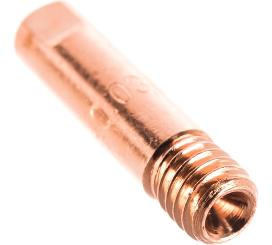 Наконечник сварочный прямой E-CU LED6510-08 (10 шт, М6, 0.8 мм) ПТК 00000027152
