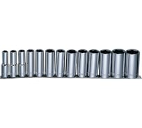 Набор торцевых глубоких головок (13 пр; 7/16"-1 1/4"; 1/2") на рельсе Jonnesway 49082