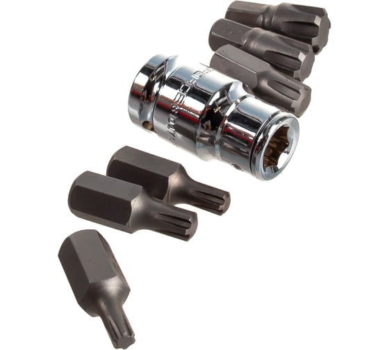 Набор бит RIBE c битодержателем (8 пр; 1/2") Rockforce RF-4089(27219)