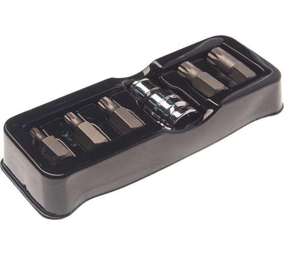 Набор бит SPLINE с битодержателем (6 пр; 1/2") Rockforce RF-4066