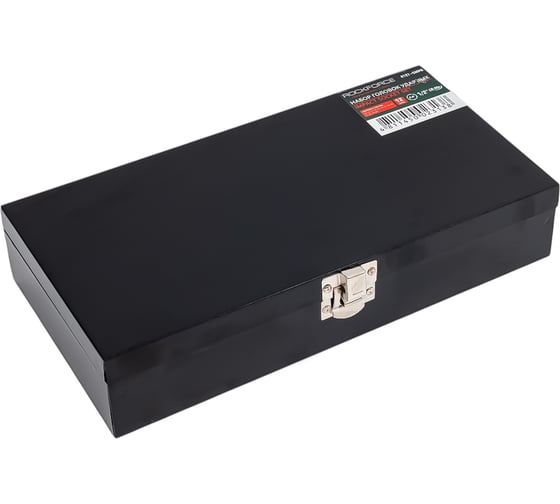 Набор головок шестигранных глубоких ударных (12 пр; 10-25 мм; 1/2") Rockforce RF-4127-5MPB(16248)