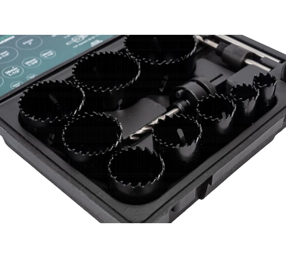Набор кольцевых биметаллических пил HSS 13 предметов Rockforce RF-BHS13(29661)