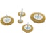 Набор кордщеток дисковых латунных (5 пр, 1/4", 25-75 мм) для дрели Rockforce RF-BWS501(29093) 1