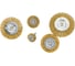 Набор кордщеток дисковых латунных (5 пр, 1/4", 25-75 мм) для дрели Rockforce RF-BWS501(29093) 2