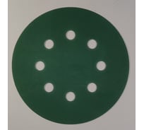 Диск абразивный с липучкой DTC-Film (green) 125 мм, 8 отверстий, зерно P240, 10 шт BRUSHTEX 125G8-240