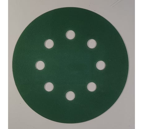 Диск абразивный с липучкой DTC-Film (green) 125 мм, 8 отверстий, зерно P240, 10 шт BRUSHTEX 125G8-240
