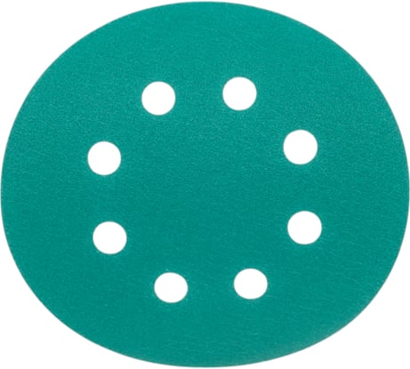 Диск абразивный с липучкой DTC-Film (green) 125 мм, 15 отверстий, зерно P120, 10 шт BRUSHTEX 125G8-120