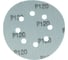 Диск абразивный с липучкой DTC-Film (green) 125 мм, 15 отверстий, зерно P120, 10 шт BRUSHTEX 125G8-120 2