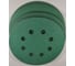 Диск абразивный с липучкой DTC-Film (green) 125 мм, 15 отверстий, зерно P400, 10 шт BRUSHTEX 125G8-400 2
