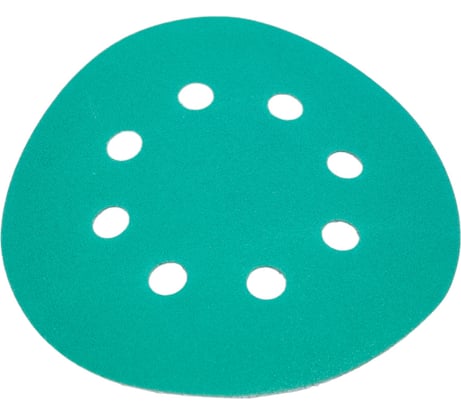 Диск абразивный с липучкой DTC-Film (green) 125 мм, 15 отверстий, зерно P180, 10 шт BRUSHTEX 125G8-180