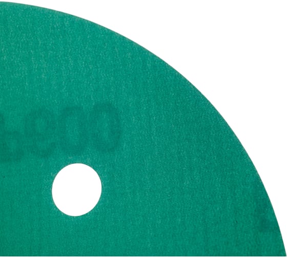 Диск абразивный с липучкой DTC-Film (green) 125 мм, 15 отверстий, зерно P600, 10 шт BRUSHTEX 125G8-600