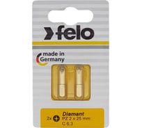Бита Diamond (PZ2; 25 мм; 2 шт.) Felo 02102286