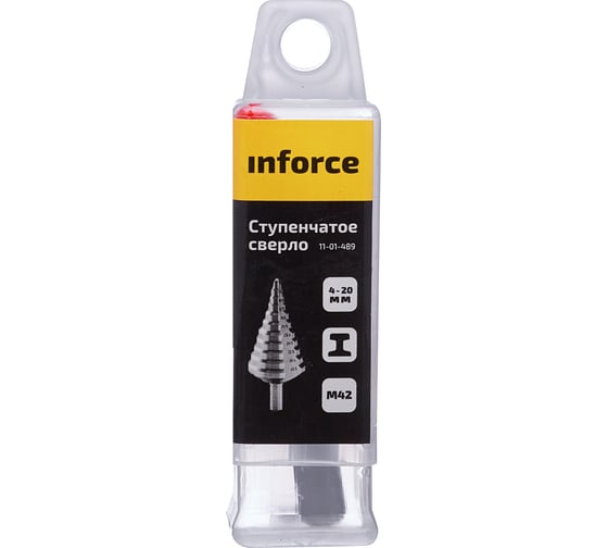 Сверло ступенчатое (4-20 мм; M42) Inforce 11-01-489
