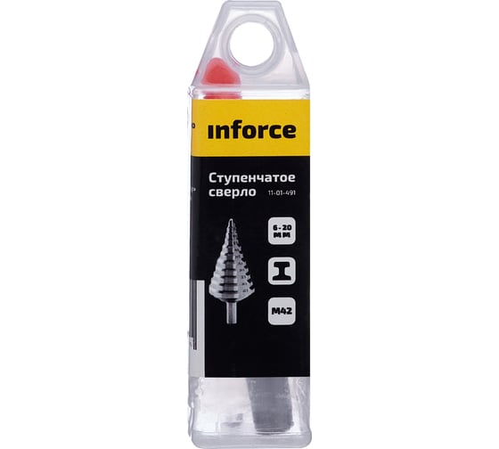 Сверло ступенчатое (6-20 мм; M42) Inforce 11-01-491
