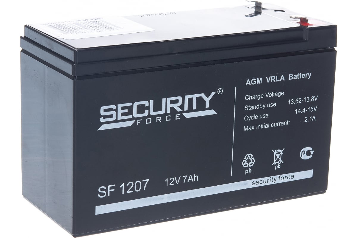 Батарея аккумуляторная Security Force SF 1207 - выгодная цена, отзывы .