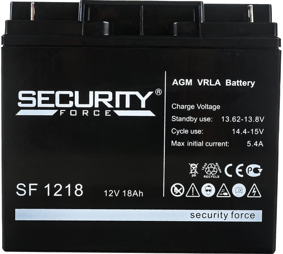 Батарея аккумуляторная Security Force SF 1218