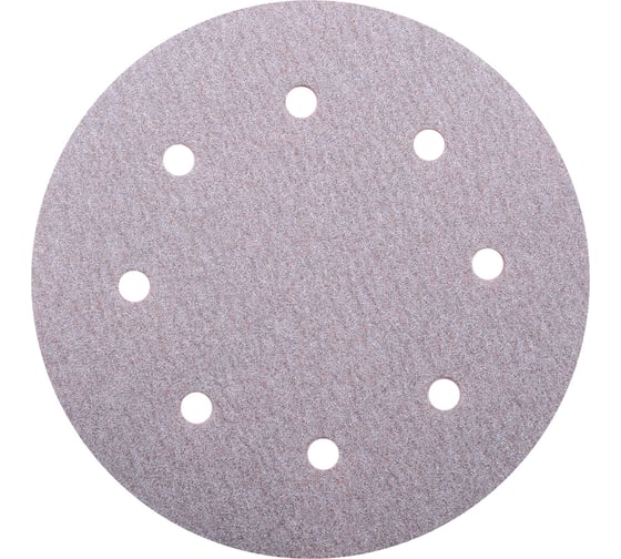 Диск шлифовальный Velcro 8 отверстий 180 мм, P120, 5 шт Flexione 10000895 1