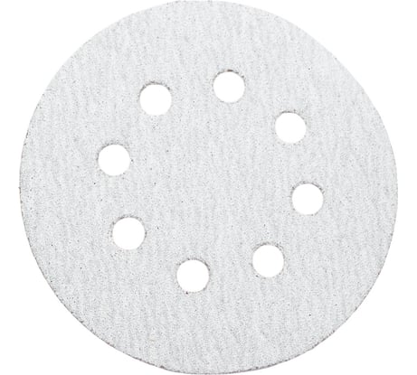 Диск шлифовальный Velcro 8 отверстий 125 мм, P80, 10 шт Flexione 50000495