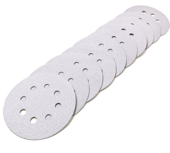 Диск шлифовальный Velcro 8 отверстий 125 мм, P80, 10 шт Flexione 50000495