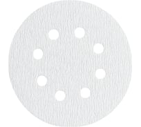 Диск шлифовальный Velcro 8 отверстий 125 мм, P180, 10 шт Flexione 50000515