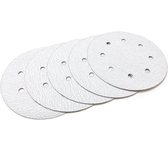 Диск шлифовальный Velcro 8 отверстий 180 мм, P40, 5 шт Flexione 10000495 1