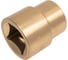 Головка торцевая искробезопасная 27 мм, 1"DR, AlCu TVITA TT1106-27A 3