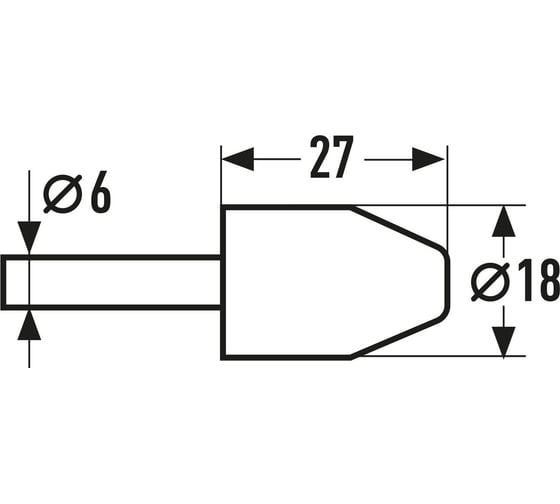 Шарошка абразивная конус, 27x18x6 мм РемоКолор 31-3-110